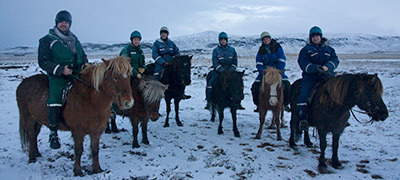 Från vänster till höger: Per Norman, Jennie Fridolin, Gustav Fridolin, Philip Nordfeldt, Tina Norman och Anders Pihlblad